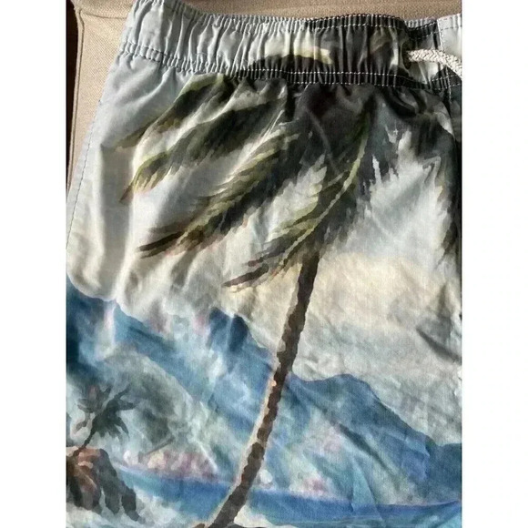 Island Haze Mens Board Shorts Blue Bathing Suit Beach Ocean XXL Youth - Picture 12 of 12